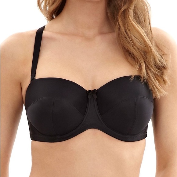 Black Panache Superbra Evie Strapless black convertible bra  5320 - Picture 8 of 12